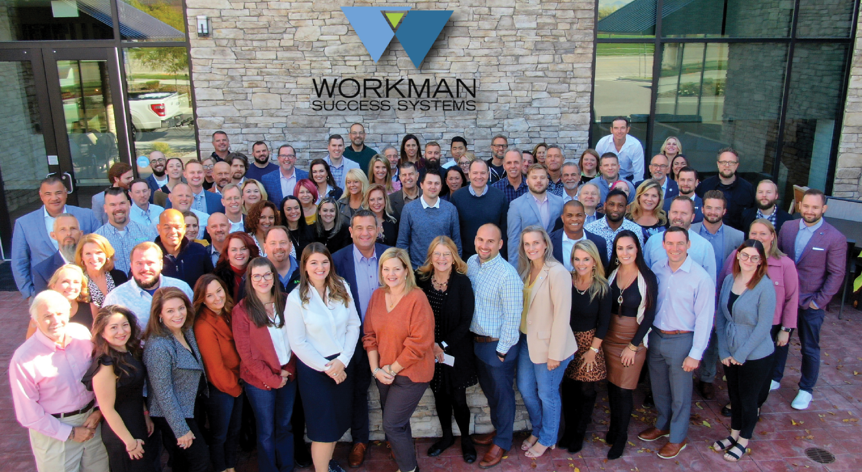 Ariel photo of Workman Success Systems team.