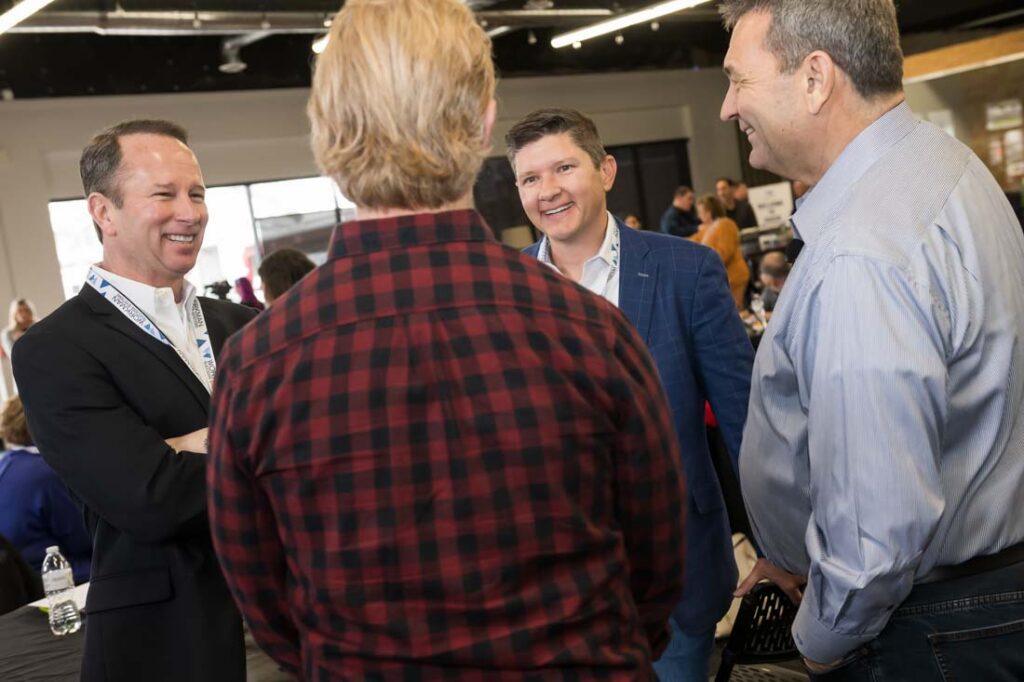 Verl Workman talking to CEO's